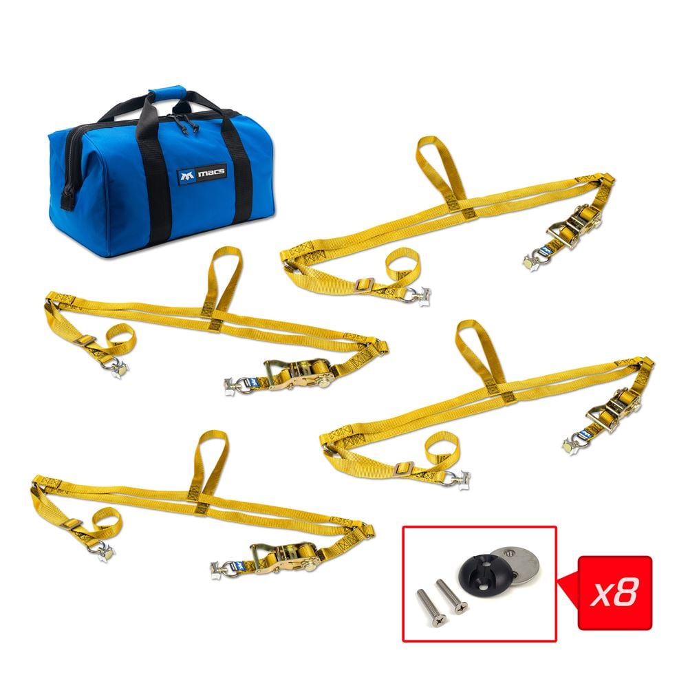 Mac's Tie Downs Adjustable ATV Wheel Net Pack with VersaTie Anchor