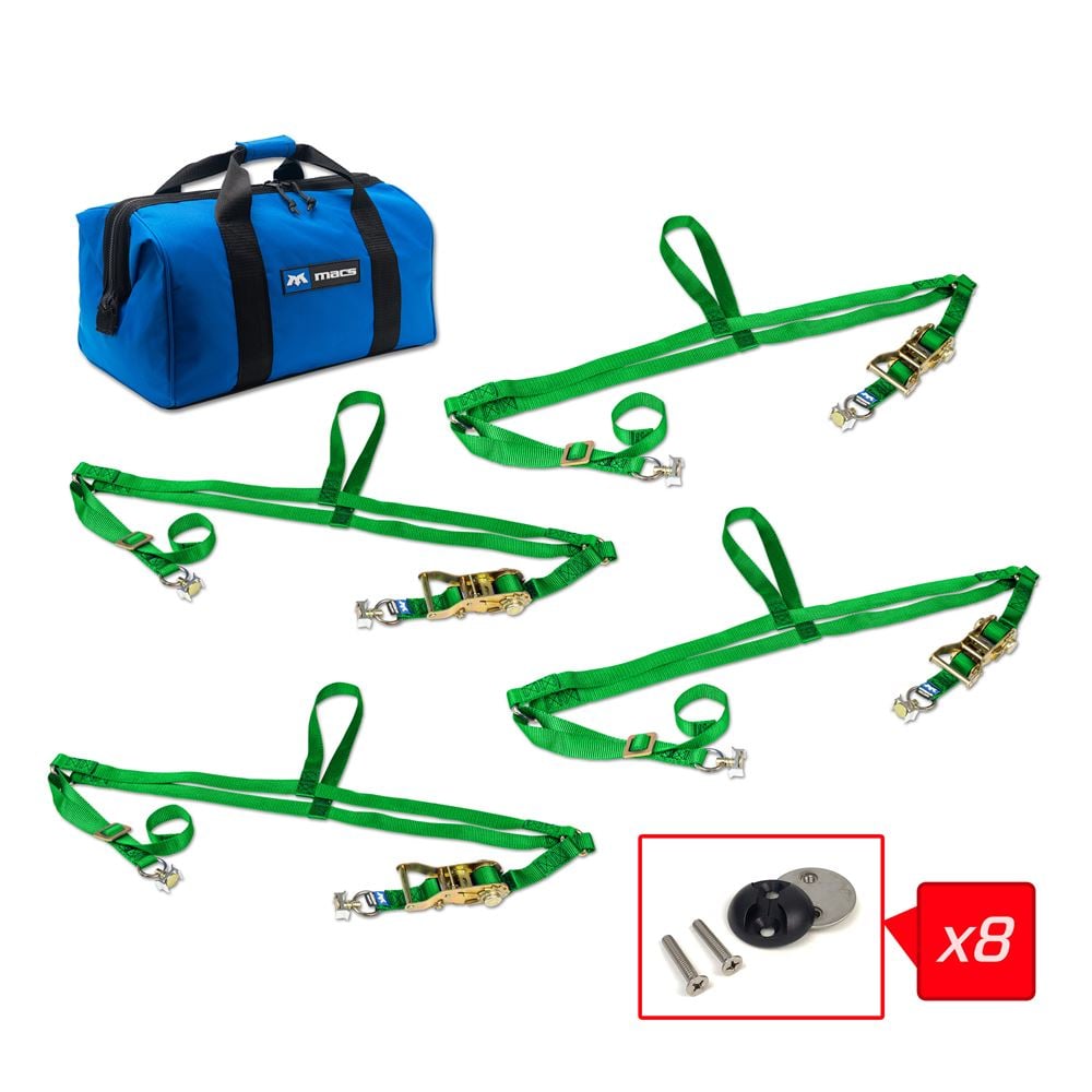 Mac's Tie Downs Adjustable ATV Wheel Net Pack with VersaTie Anchor
