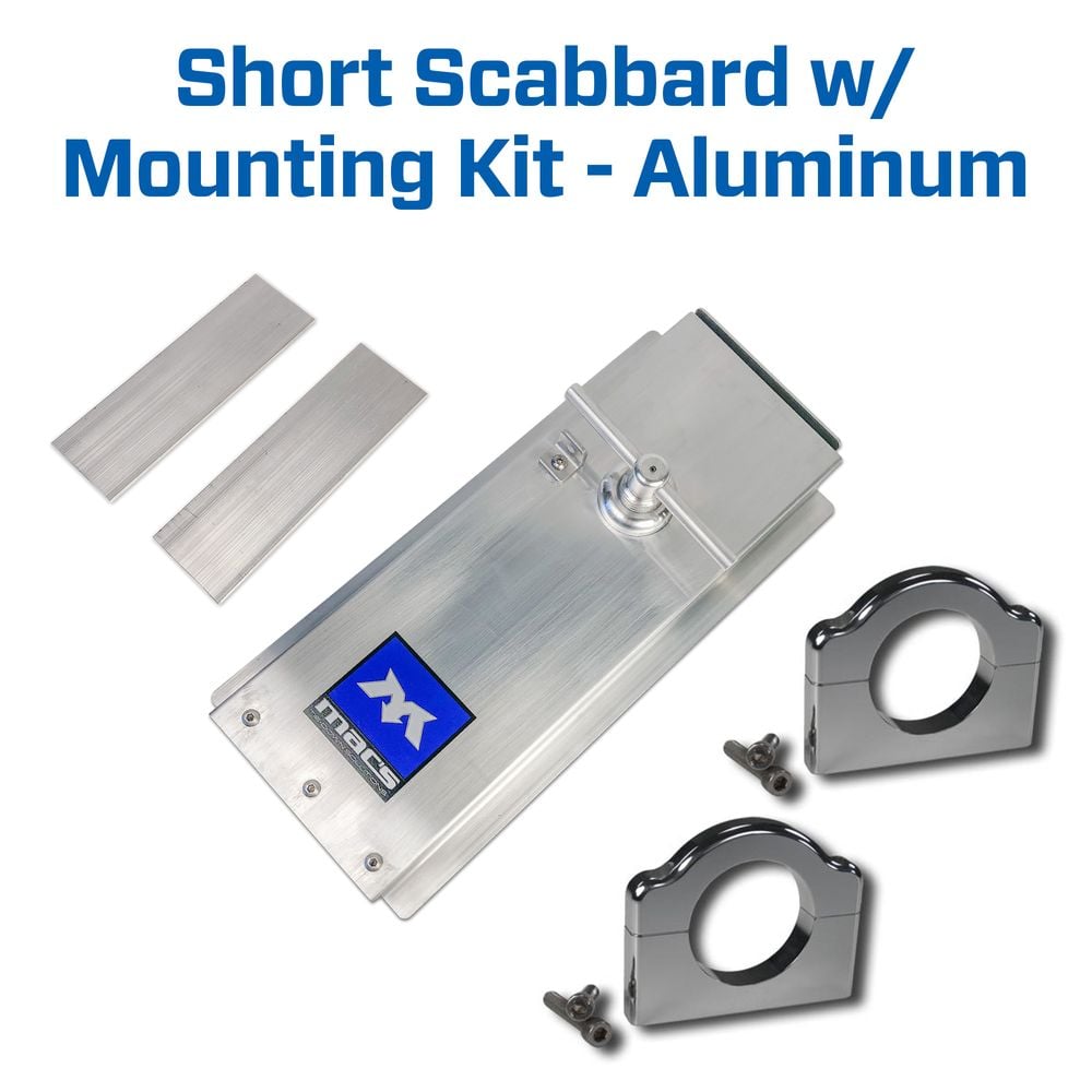 Mac's Tie Downs Chainsaw Scabbard Polished Bar Mounting Clamp Kit