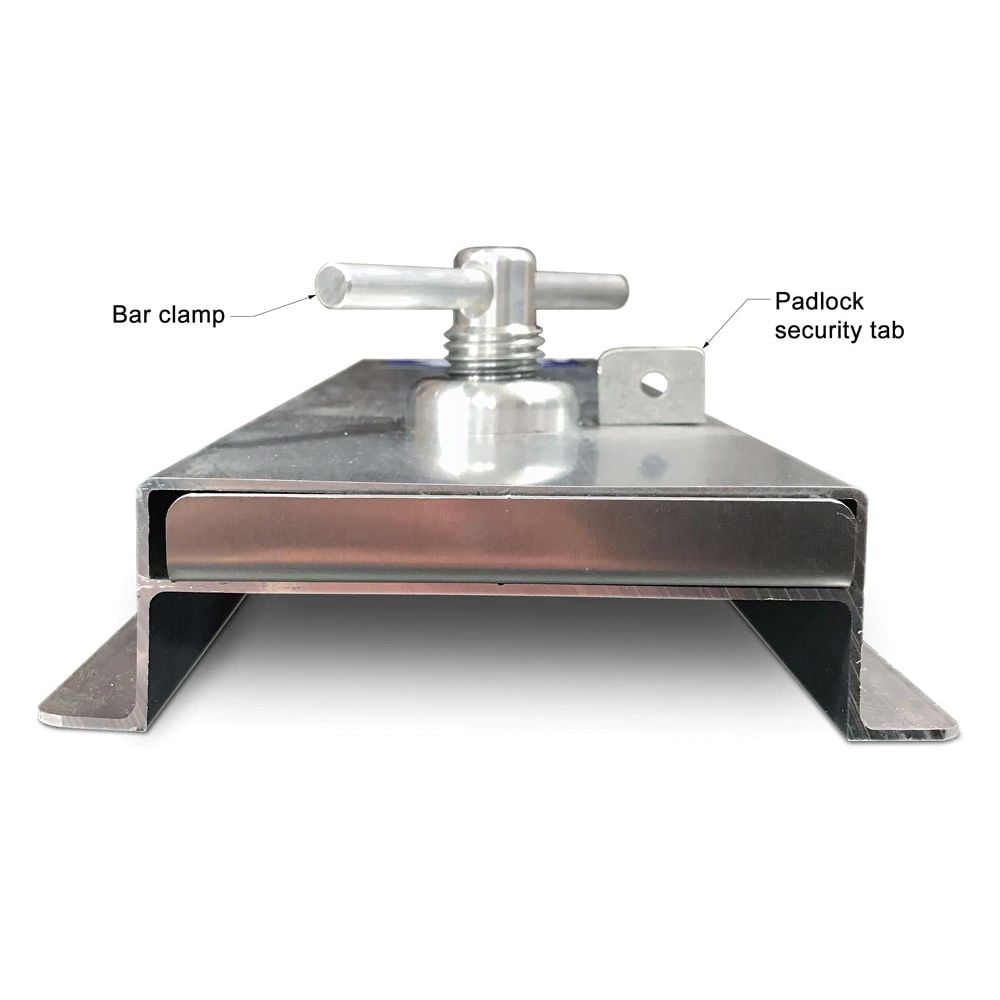 Mac's Tie Downs Chainsaw Scabbard Polished Bar Mounting Clamp Kit