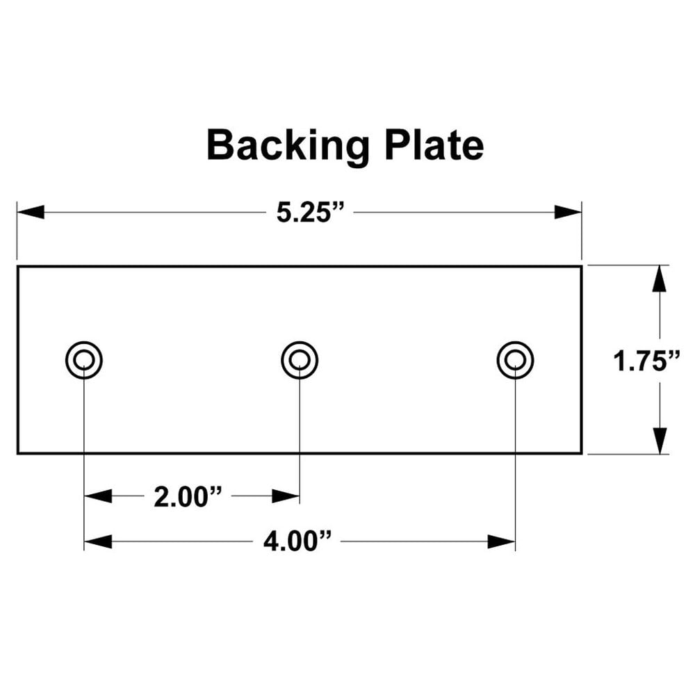 Mac's Tie Downs Double Stud Anchor Plate Kit with Pear Ring - 4 Pack