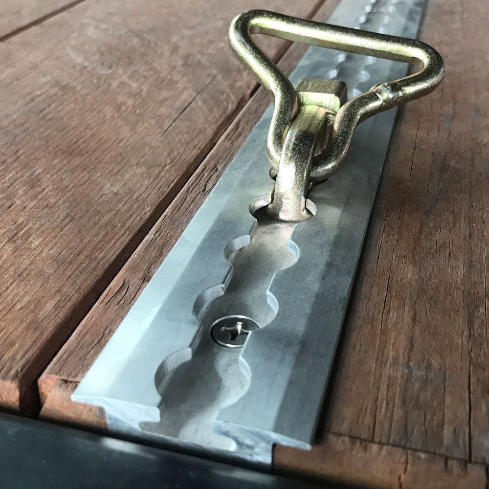 Mac's Tie Downs VersaTie Recess-Mounted Track Kit with Flanged Edge - Series 4