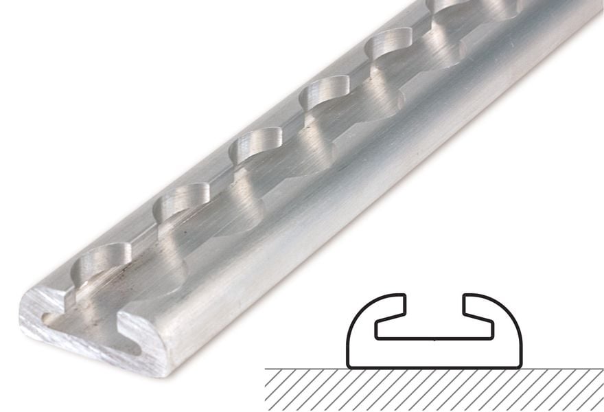 Mac's Tie Downs VersaTie Surface-Mounted Track Kit with Contour Edge - Series 1