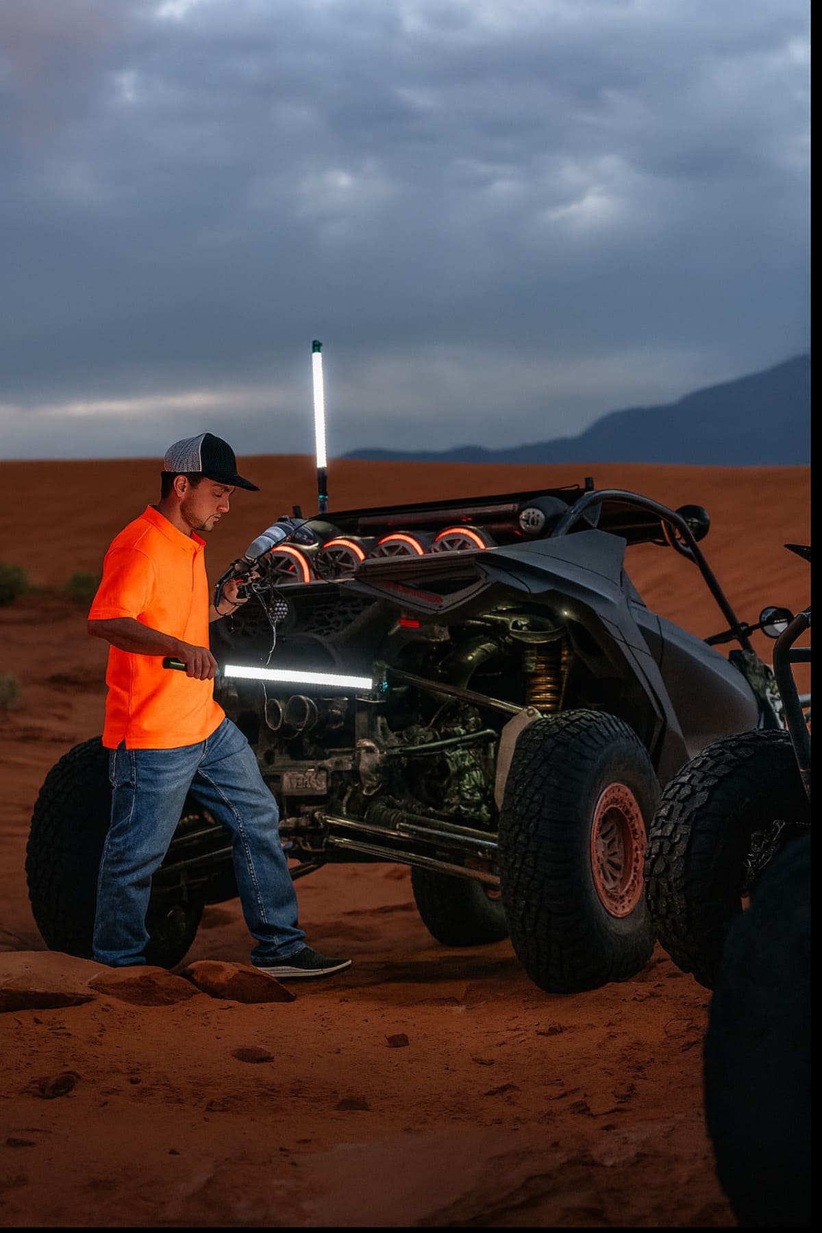 Marshin Whips 16ft Lead for Work Light Whip