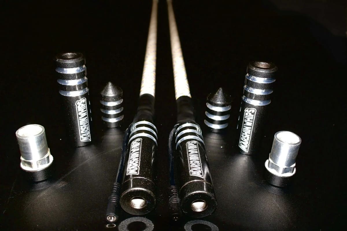 Marshin Whips Game Changer Set of 2 Crystal Grey Whips