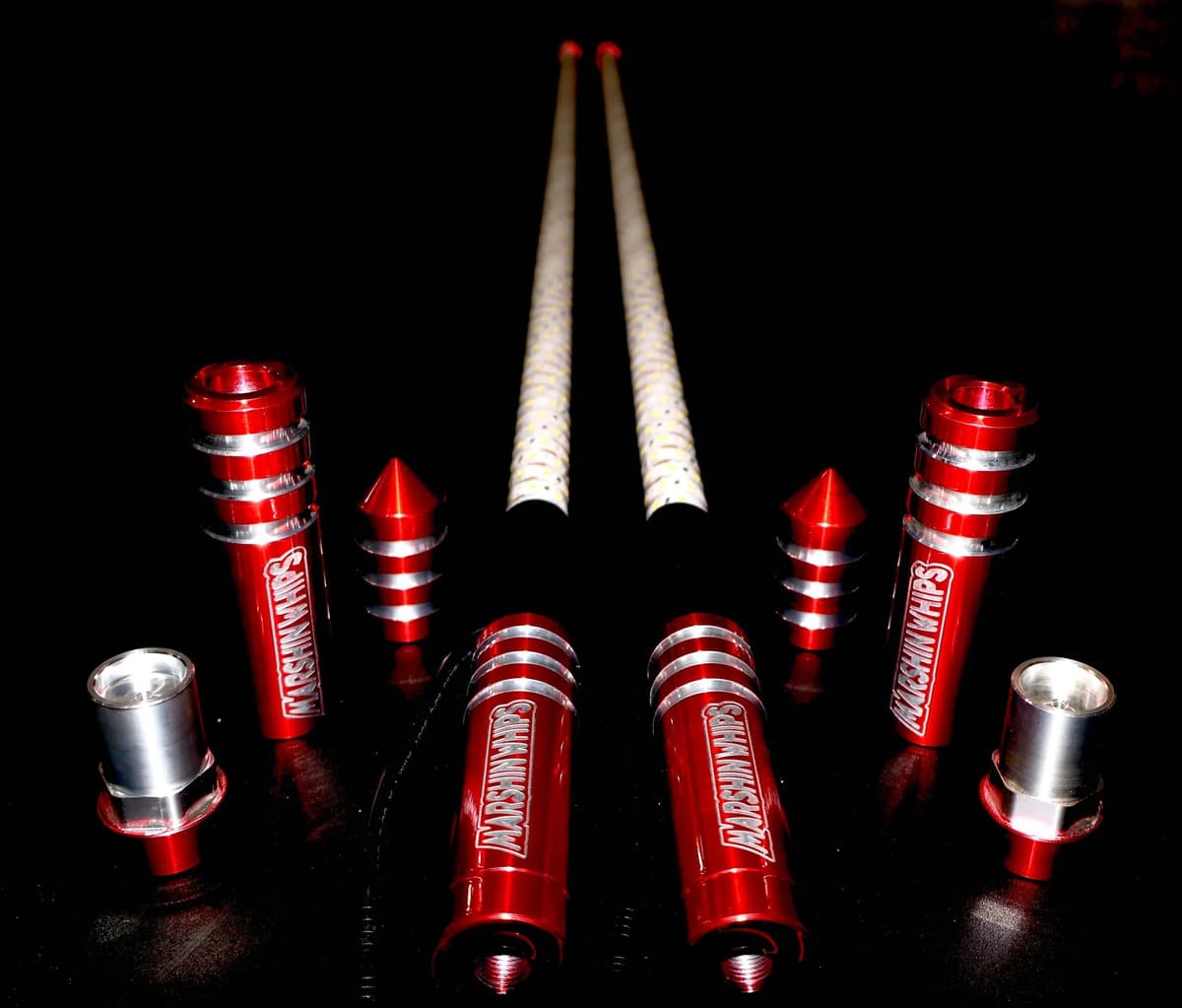 Marshin Whips Game Changer Set of Two Lollypop Red Whips