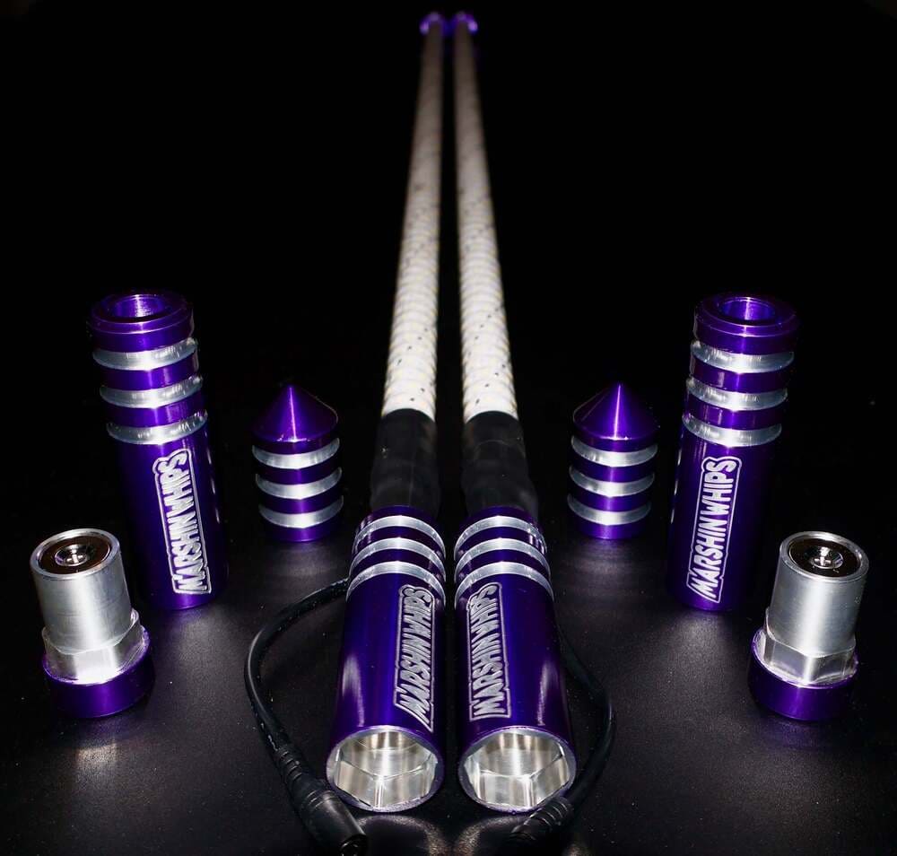 Marshin Whips Game Changer Set of 2 Purple Whips