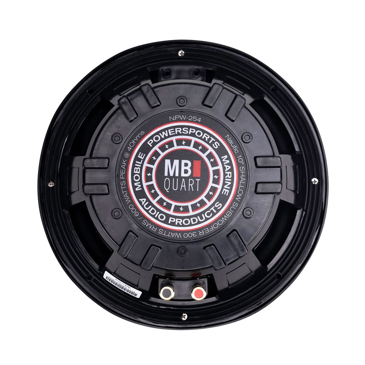 MB Quart NPW-254 Nautic Premium 10 Inch 4 Ohm Shallow Subwoofer