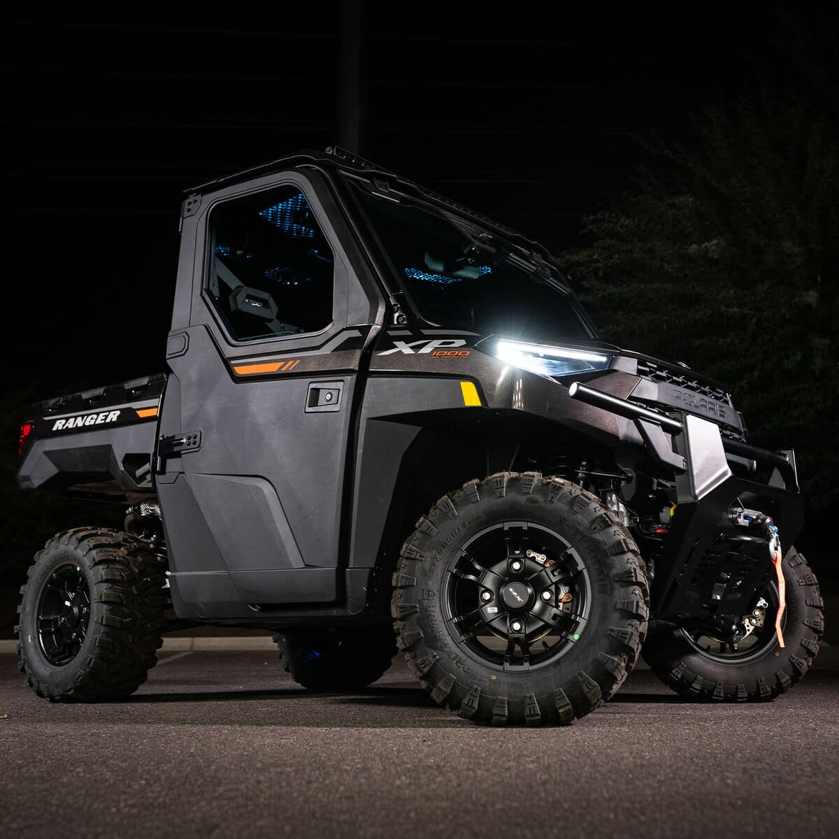 MB Quart Polaris Ranger MBQRG2-S7R 500 Watt 7 Speaker Audio Roof w/ 7 Inch LED Source Unit & 45 Inch Light Bar