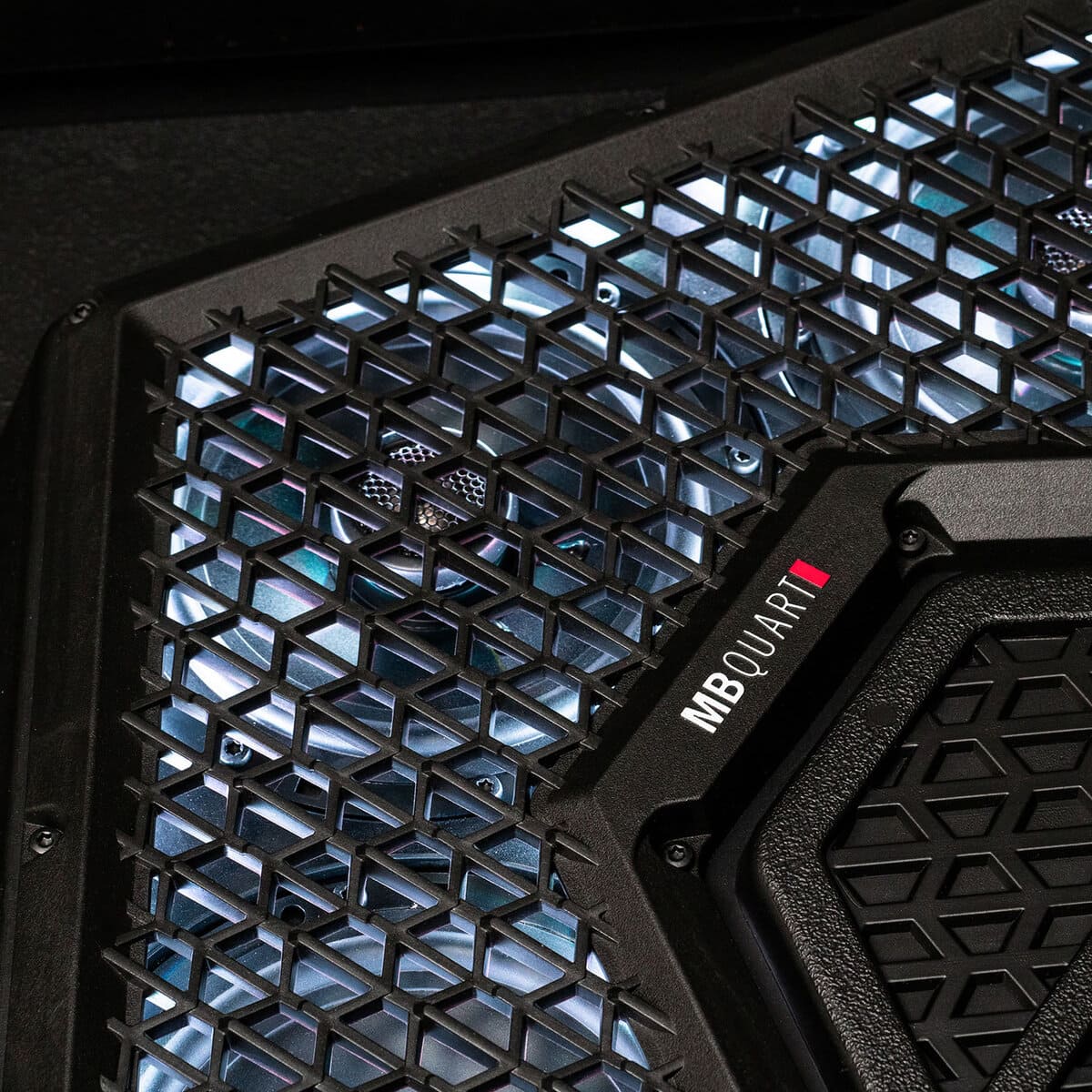 MB Quart Polaris Ranger RG4-S14R 1000 Watt 14 Speaker Audio Roof with 7 Inch LED Source Unit 45 Inch Light Bar