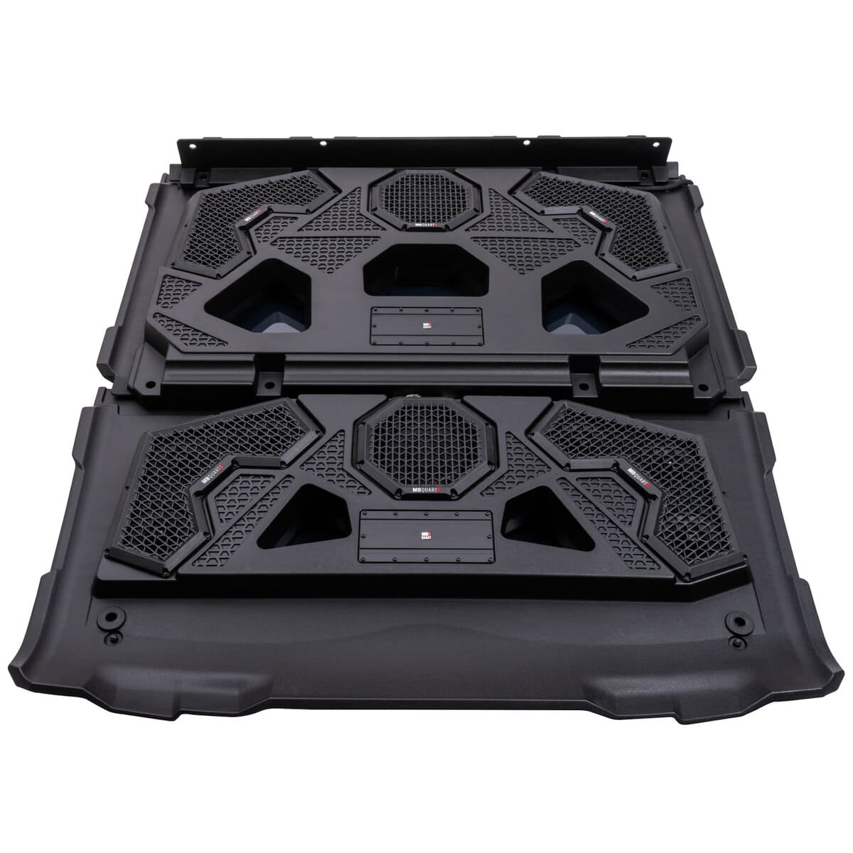MB Quart Polaris Ranger RG4-S14R 1000 Watt 14 Speaker Audio Roof with 7 Inch LED Source Unit 45 Inch Light Bar