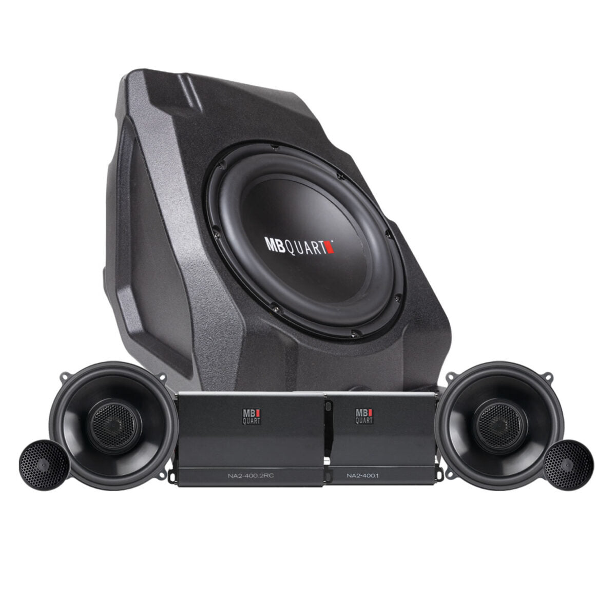 MB Quart Polaris RZR PRO XP RP-STG3-RC-UP-1 800-Watt Stage 3 Tuned Audio System designed for Ride Command and upgrade the Excisiting OEM audio system