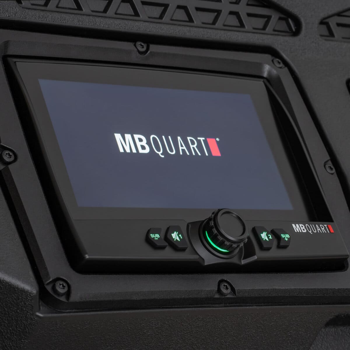 MB Quart Polaris RZR Trail MBQRT2-S7R 500 Watt 7 Speaker Audio Roof w/ 7 Inch LED Source Unit & 32 Inch Light Bar