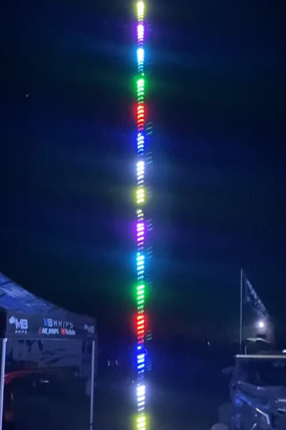 MB Whips 25 Foot Camp Locator Flag Pole