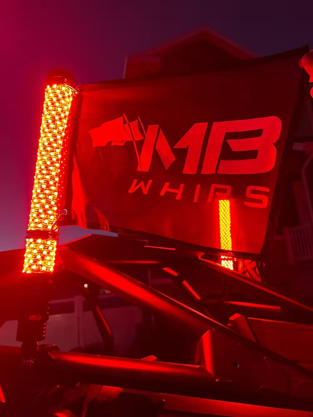 MB Whips Flash Pro Whip Multicolor w/BT and Remote - Pair