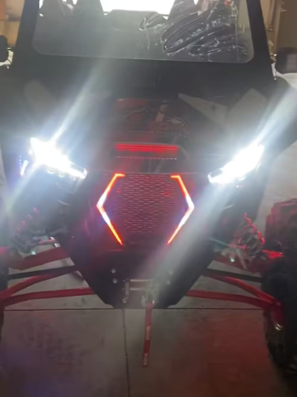 MB Whips Kawasaki Teryx KRX Fangs With Grille Mount