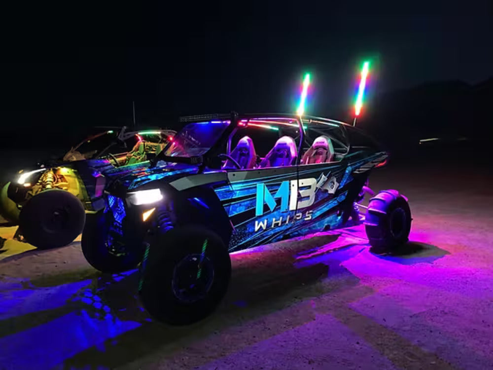 MB Whips Single Flash Whip w/QR & Bluetooth