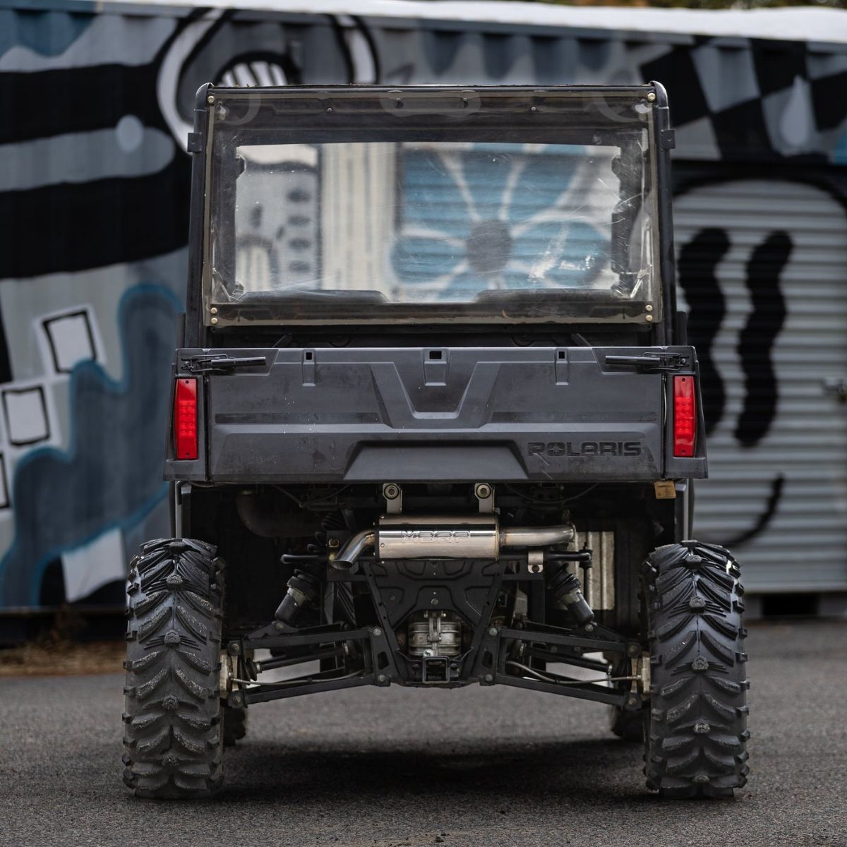MBRP '15-'26 Polaris Ranger 570/Crew Moderate Performance Series Slip-On Exhaust