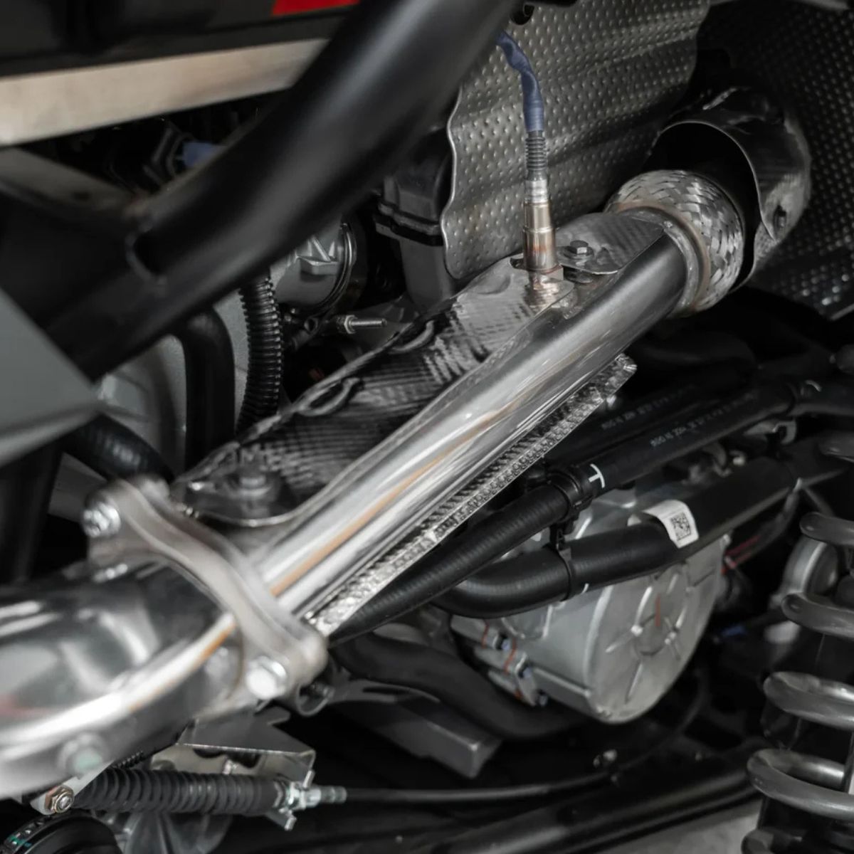 MBRP '16-'21 Polaris RZR XP Turbo/Turbo S Aggressive Performance Series Front Pipe Exhaust