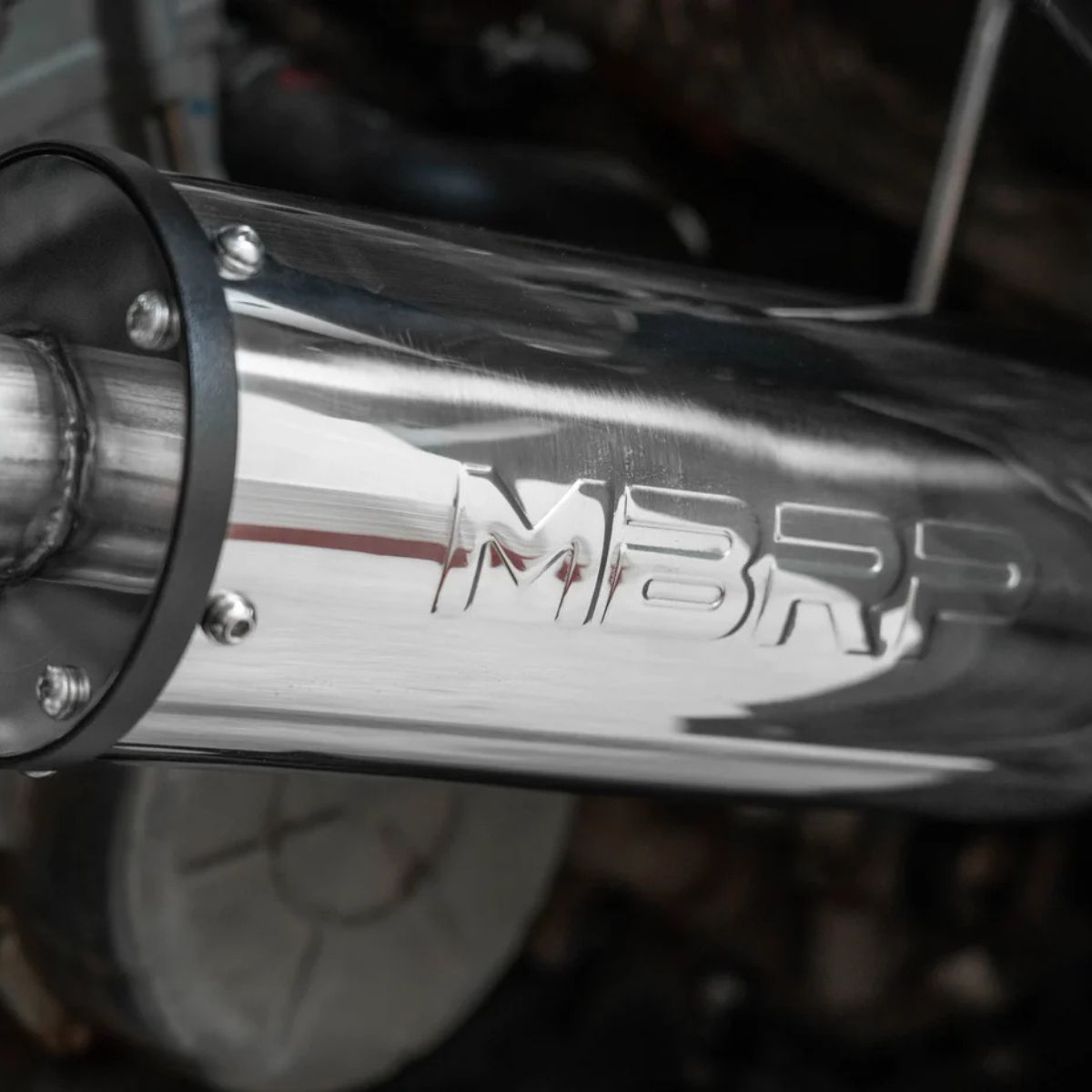 MBRP '18-'26 Polaris Ranger XP 1000/Crew Aggressive Performance Series Chambered Core Slip-On Exhaust