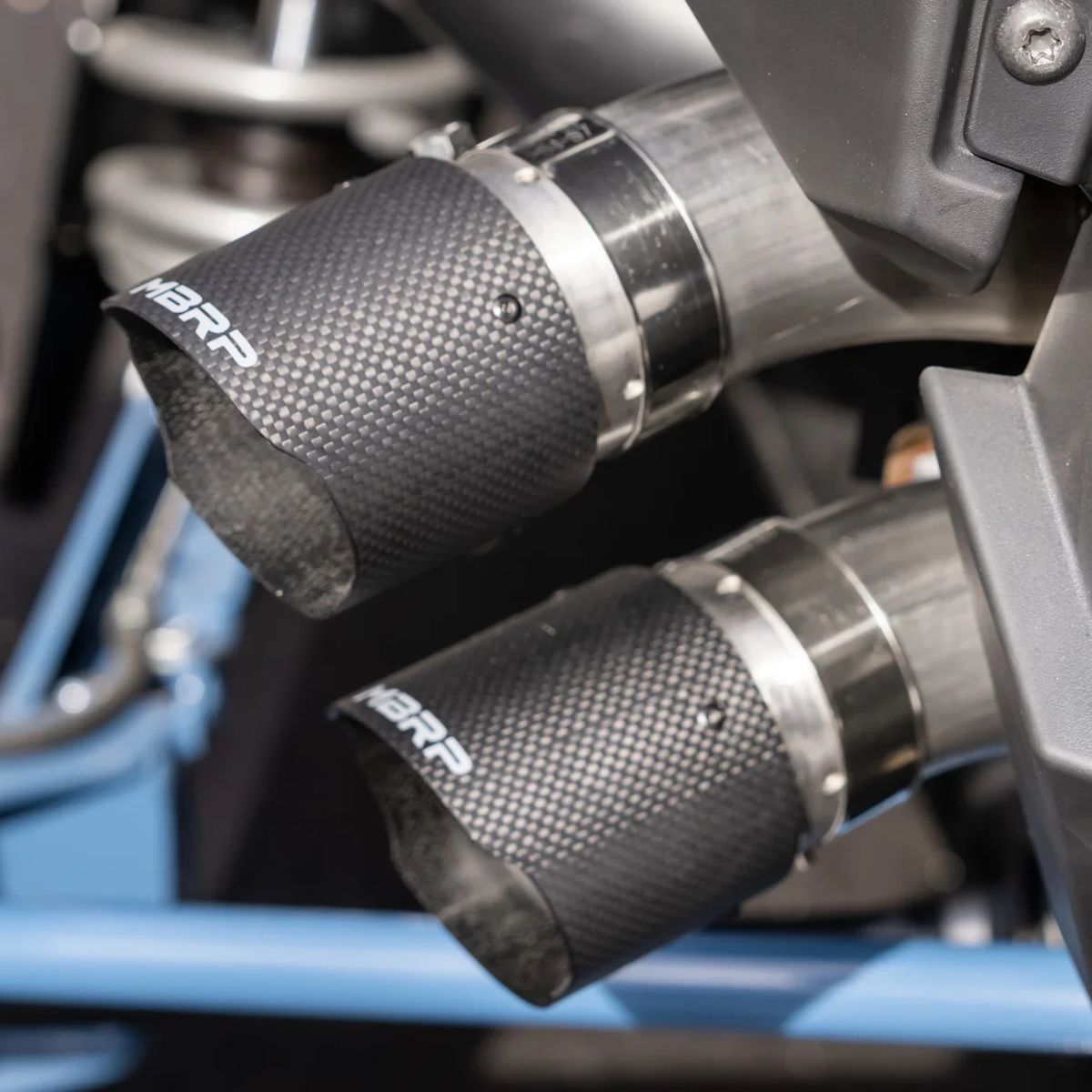 MBRP '20-'26 Polaris RZR Turbo R/Pro XP/S Active Performance Series Chambered Core Slip-On Exhaust