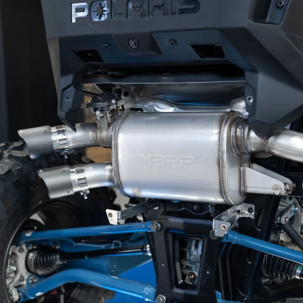 MBRP '20-'26 Polaris RZR Turbo R/Pro XP/S Active Performance Series Chambered Core Slip-On Exhaust