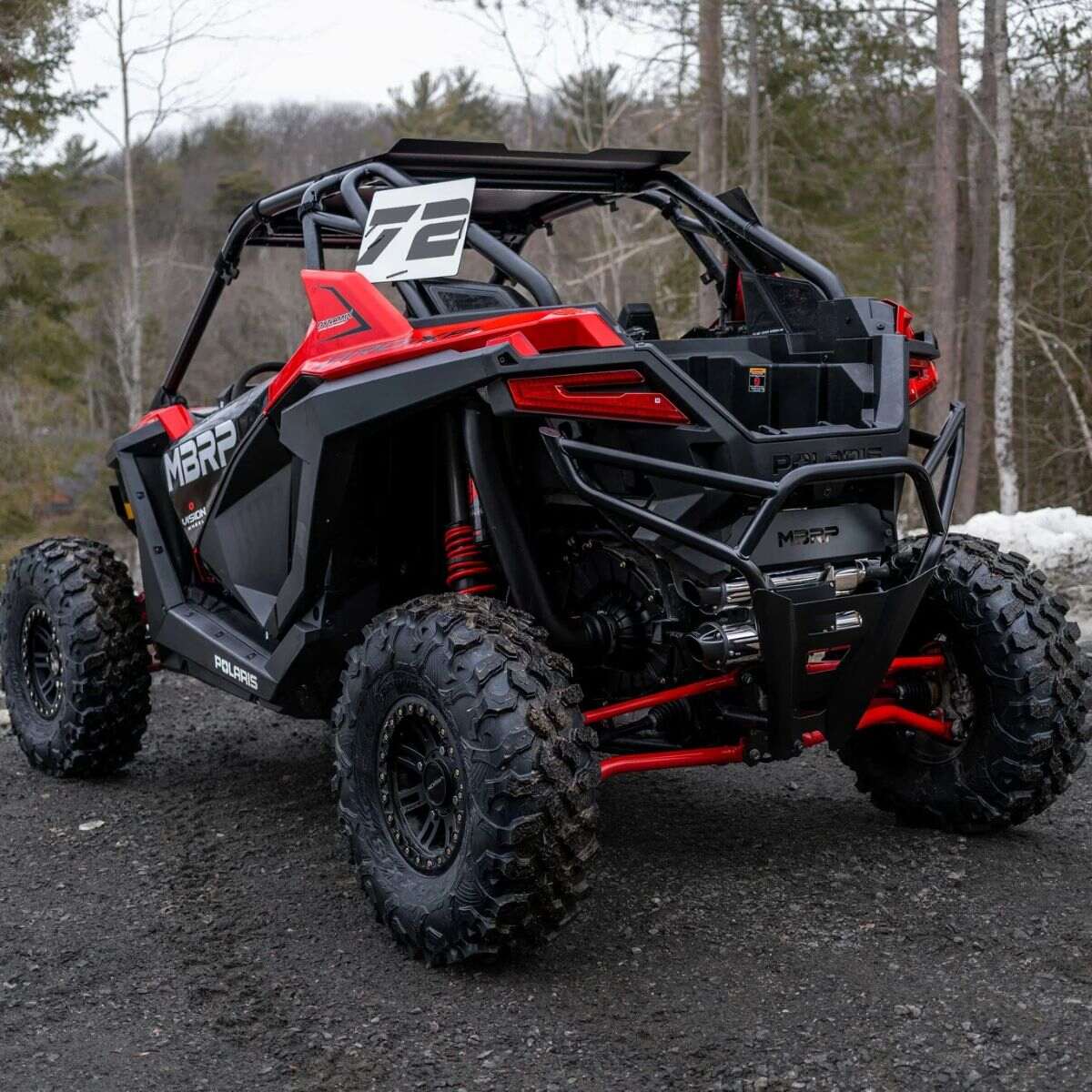 MBRP '20-'26 Polaris RZR Turbo R/Pro XP/S Aggressive Performance Series Straight Core Slip-On Exhaust