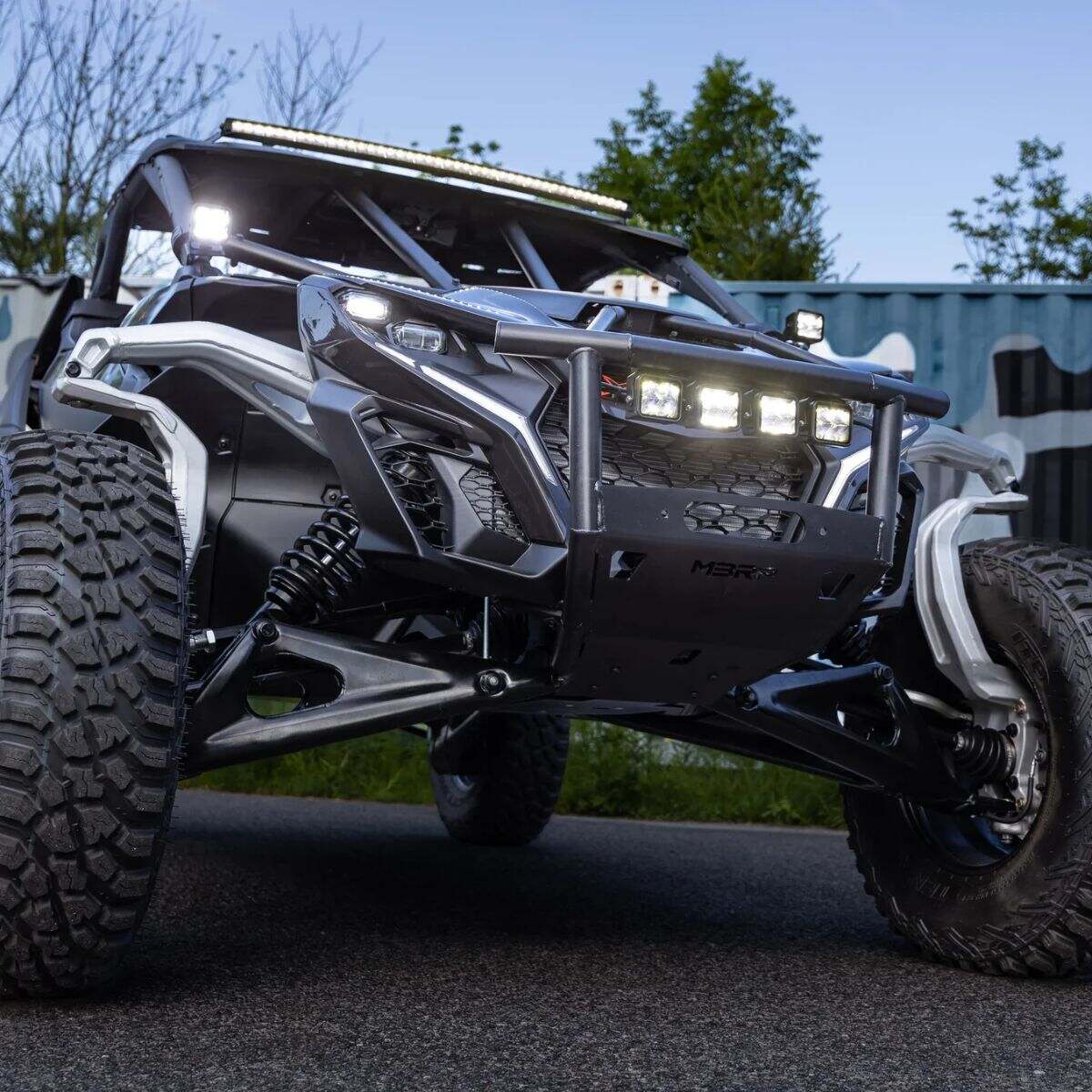 MBRP '24-'26 Can-Am Maverick R Black Coated Steel Front Race Bumper
