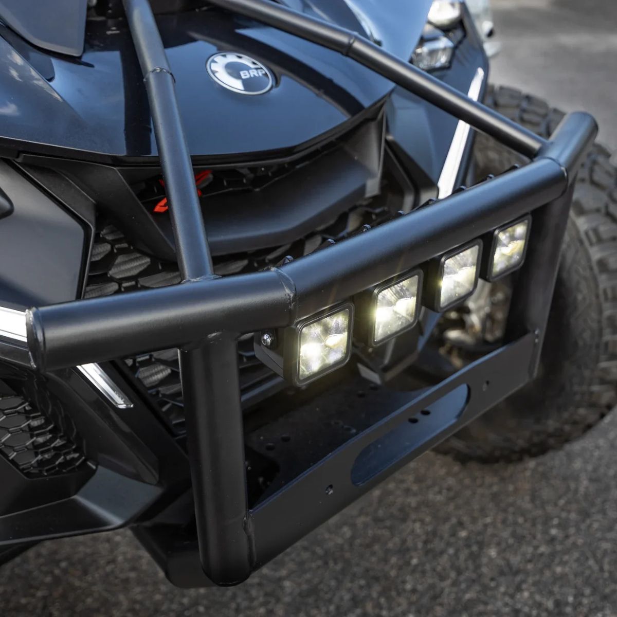 MBRP '24-'26 Can-Am Maverick R Steel Builder Front Race Bumper Kit