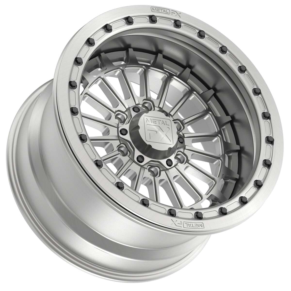 MetalFX 17" Delta 6R Forged 3-Piece Beadlock - Raw
