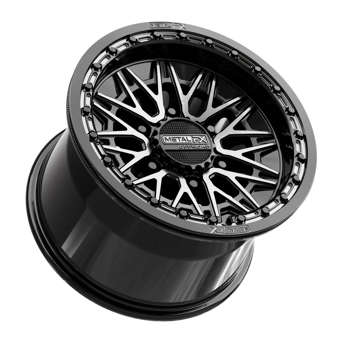 MetalFX Alpha 6R Beadlock - Gloss Black DDT Face