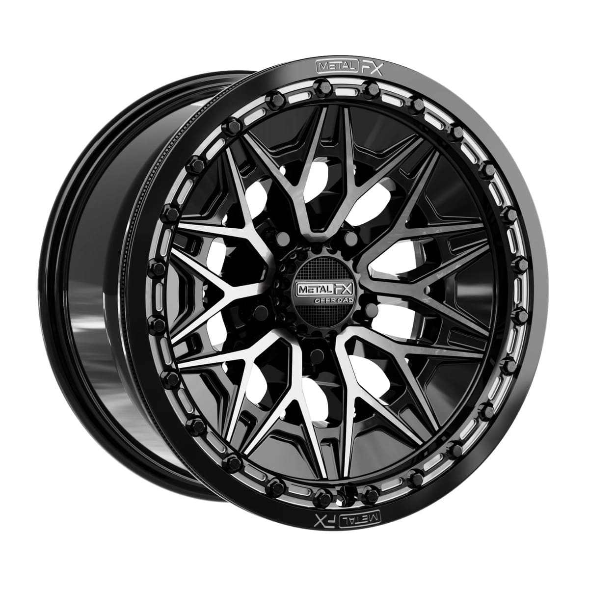 MetalFX Alpha R Beadlock - Gloss Black DDT Face