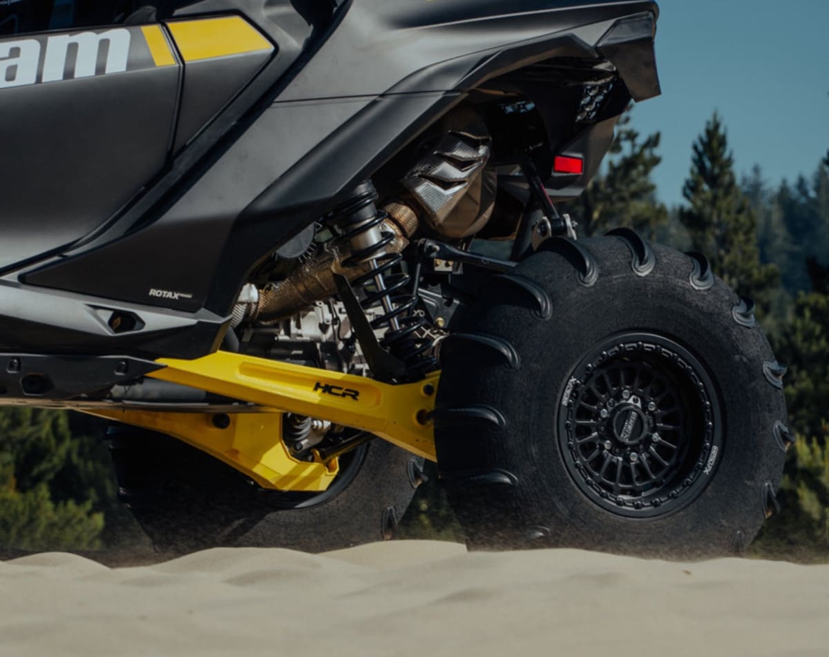 MetalFX Delta 6R UTV Beadlock Wheel Kit - Satin Black