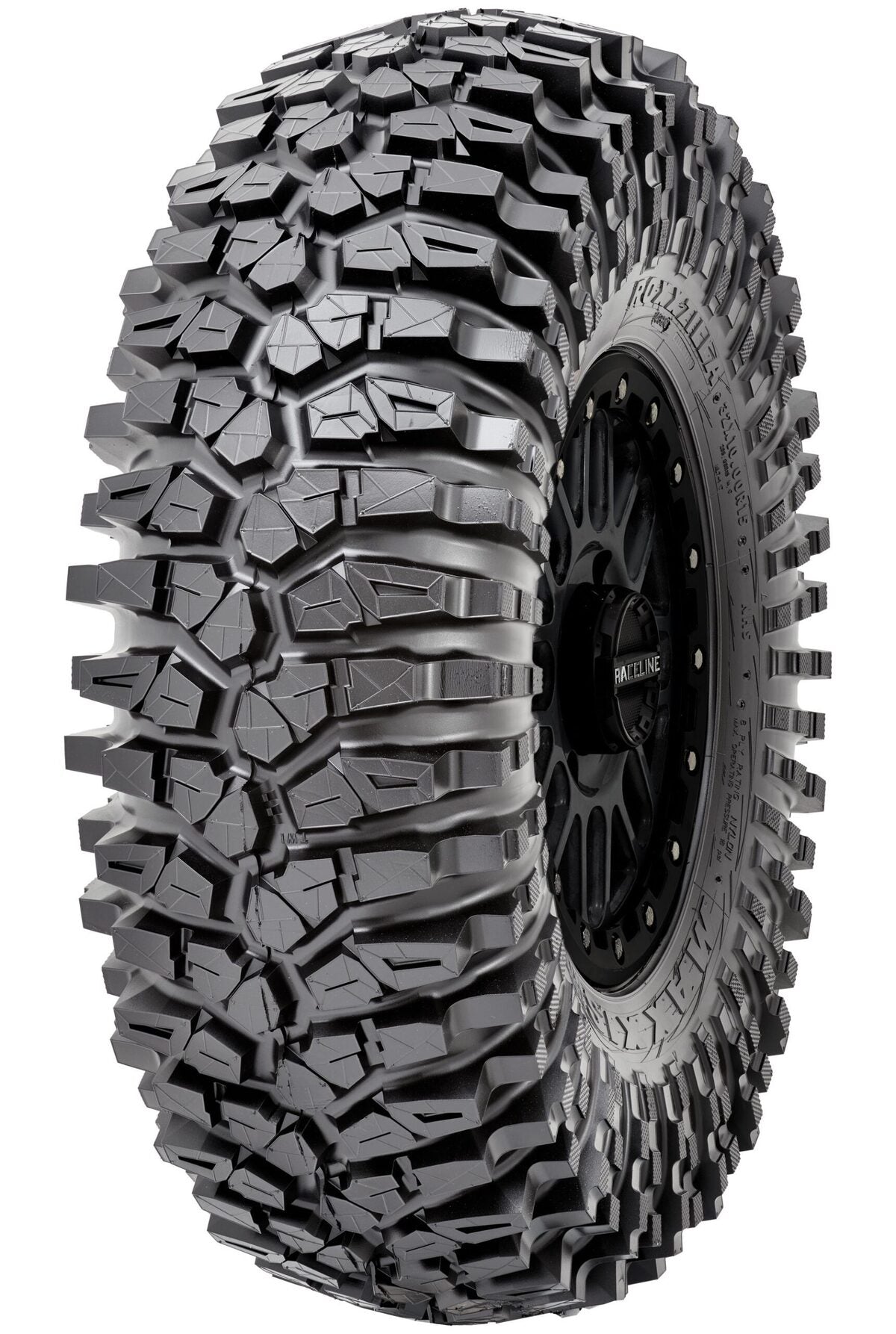 MetalFX Delta Matte Black Contrast Cut Beadlock & Maxxis Roxxzilla Radial Wheel & Tire Kit