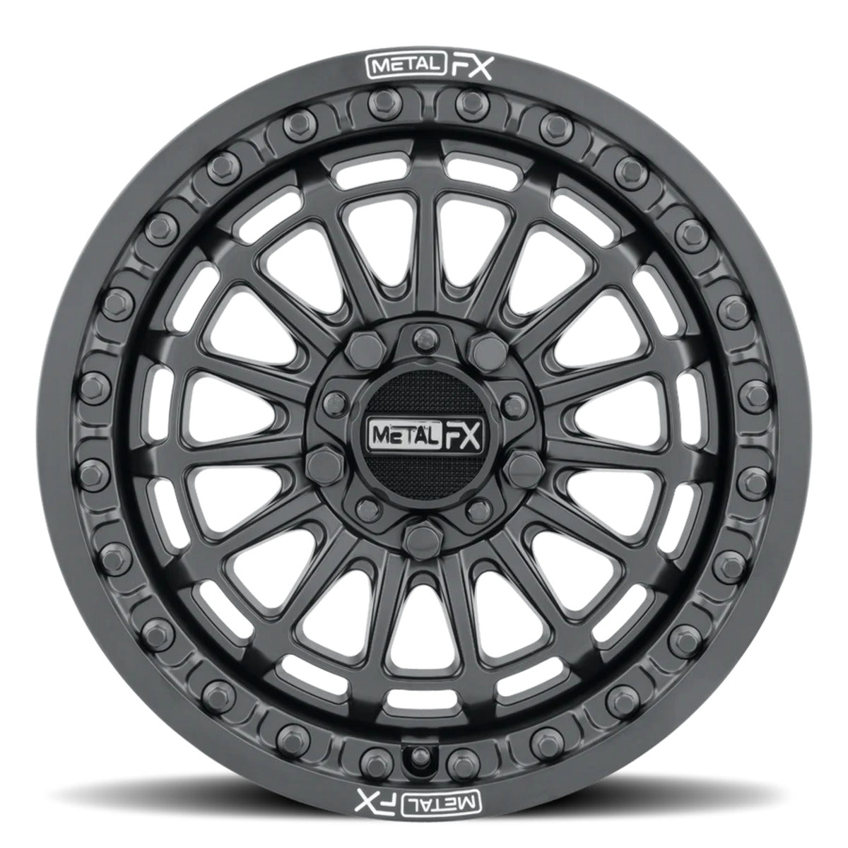 MetalFX Delta R Black Beadlock & Maxxis Carnivore Radial Wheel & Tire Kit