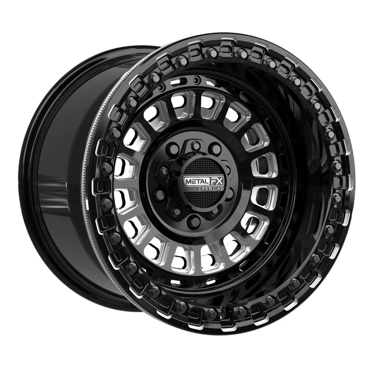 MetalFX Gloss Black Contrast Cut Sicario R Beadlock