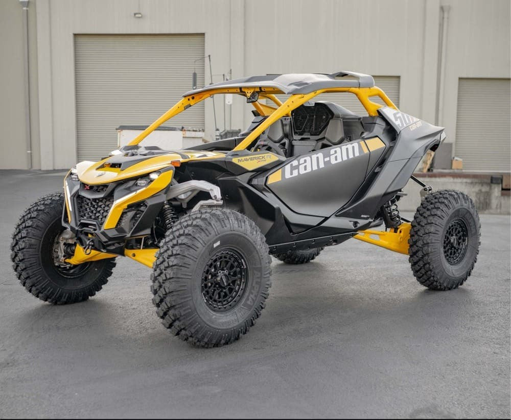 MetalFX Outlaw 6R Satin Black UTV Beadlock Wheel Kit