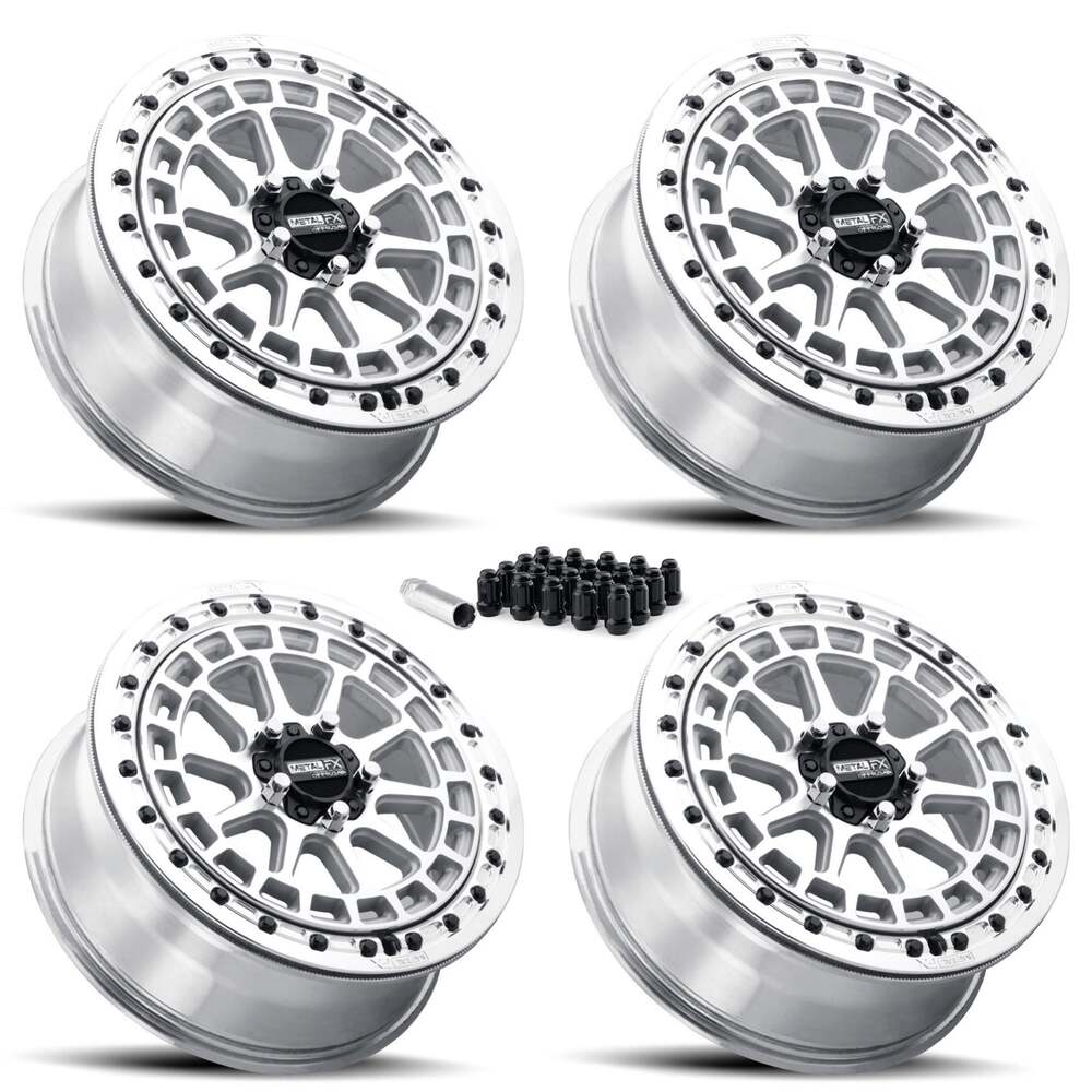 MetalFX Outlaw R UTV Beadlock 5-Lug Wheel Kit - Raw