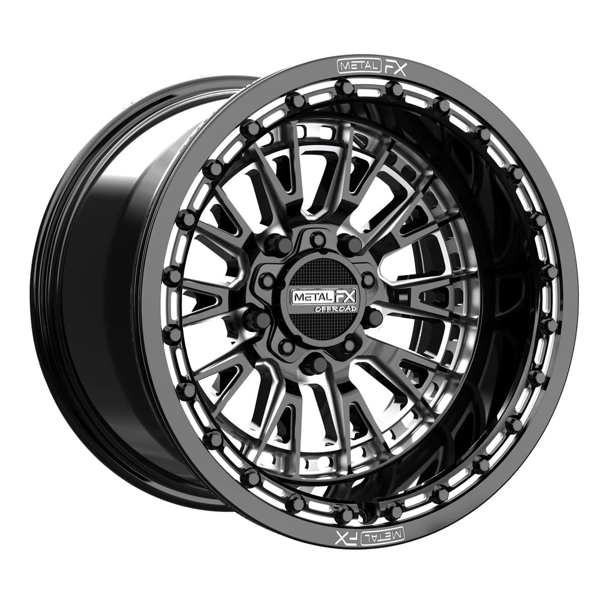 MetalFX Slayer R Beadlock - Gloss Black Contrast Cut