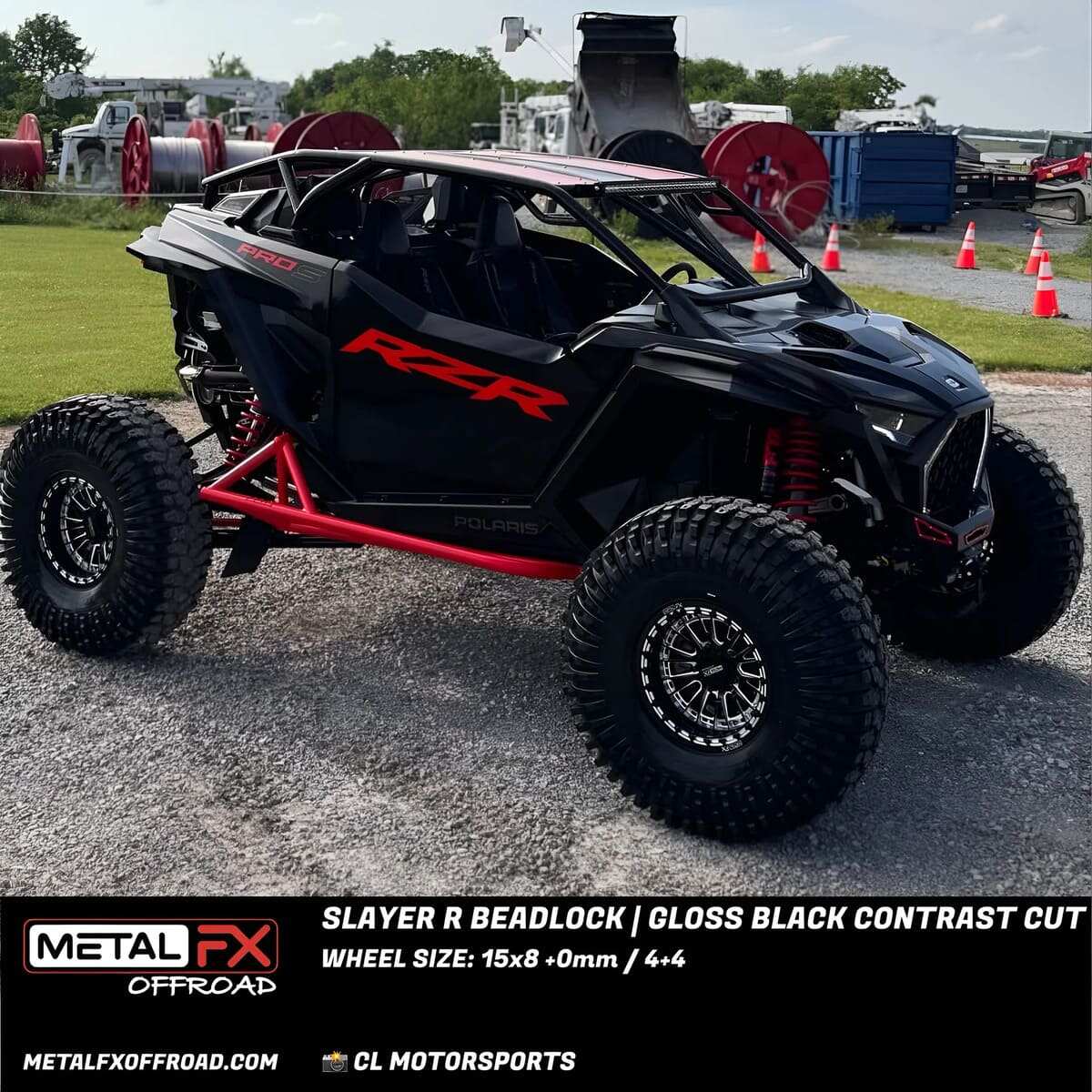 MetalFX Slayer R Beadlock - Gloss Black Contrast Cut