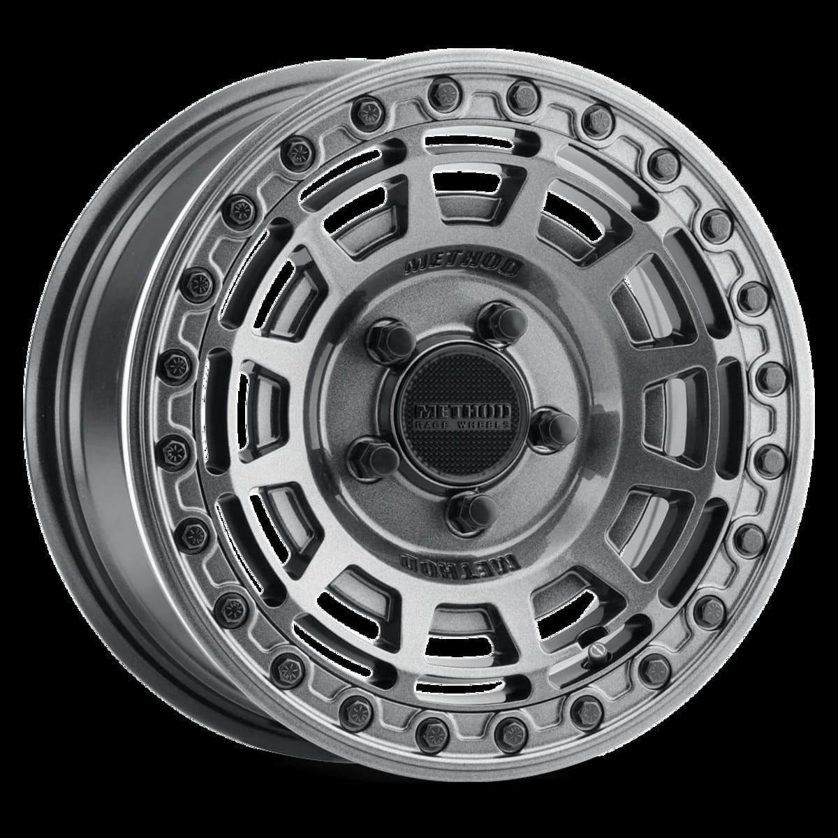 Method 415 UTV Beadlock Wheel - Gloss Graphite with Gloss Graphite Ring