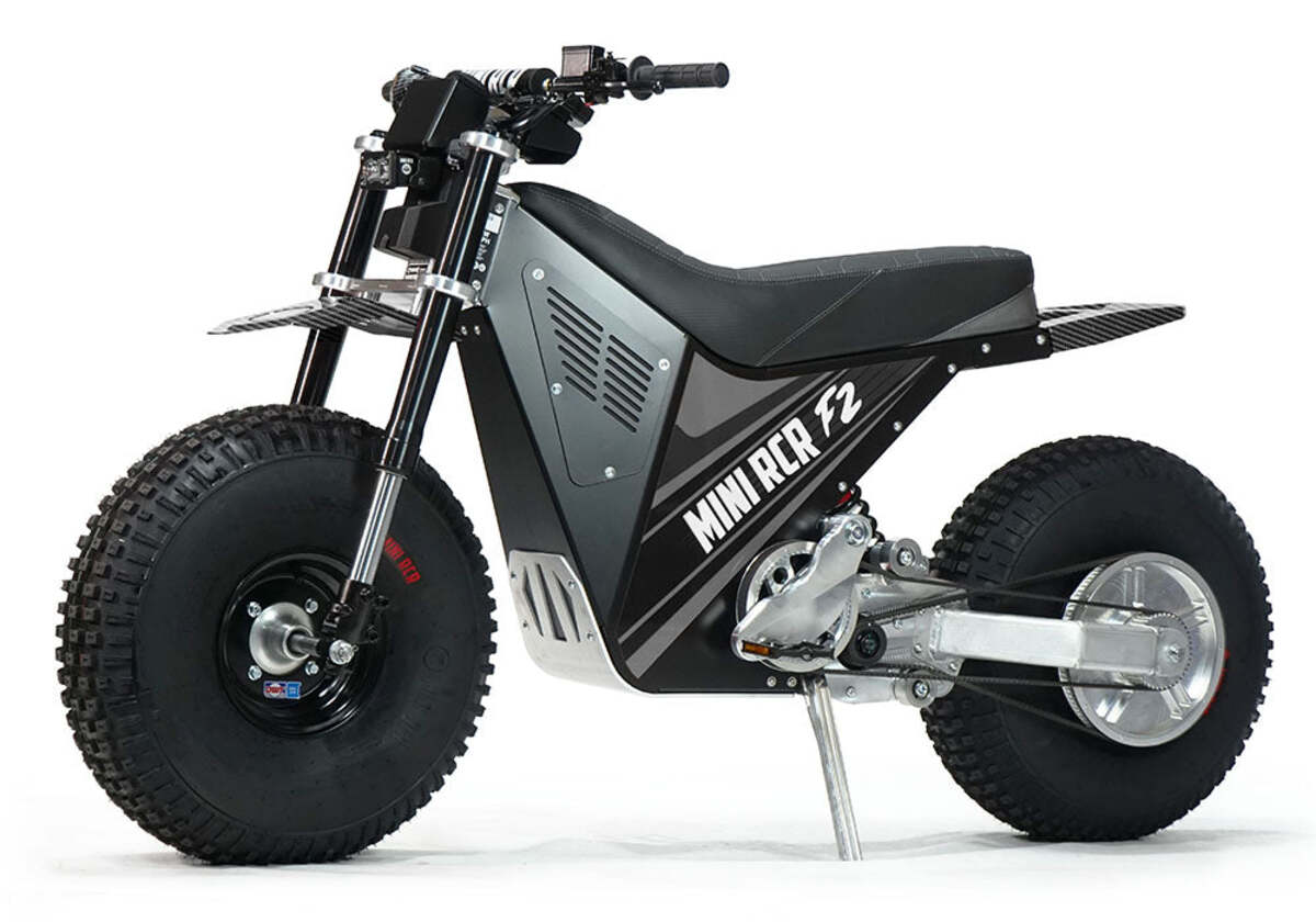 Mini RCR F2 Two Wheeler Electric Bike Black W/ Black Carbon Fenders