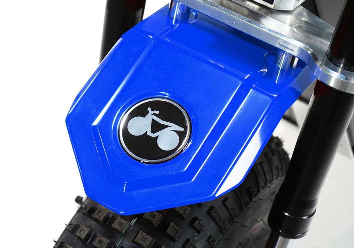 Mini RCR F2 Two Wheeler Electric Bike Blue W/ Blue Fenders