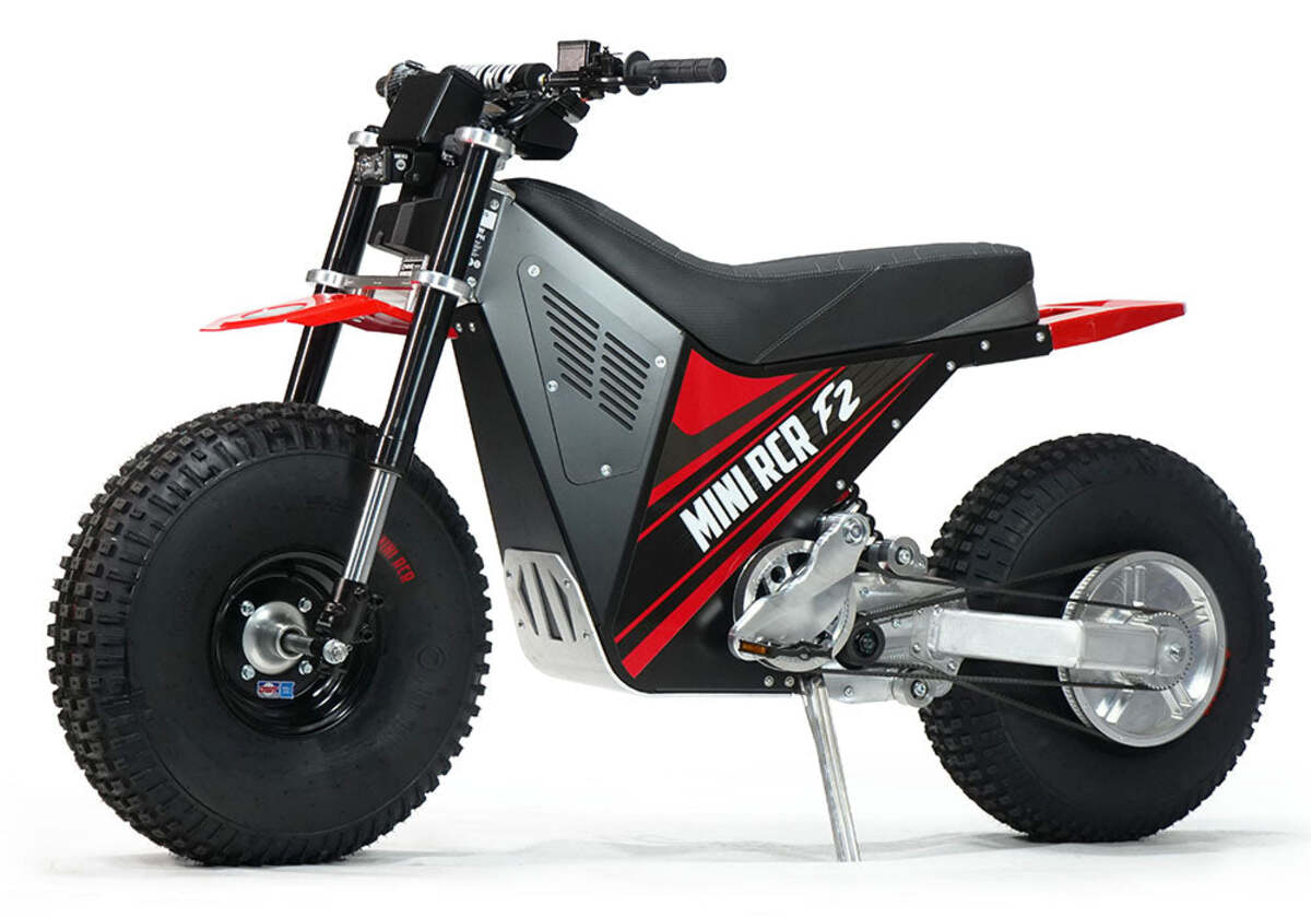 Mini RCR F2 Two Wheeler Electric Bike Red W/ Red Fenders