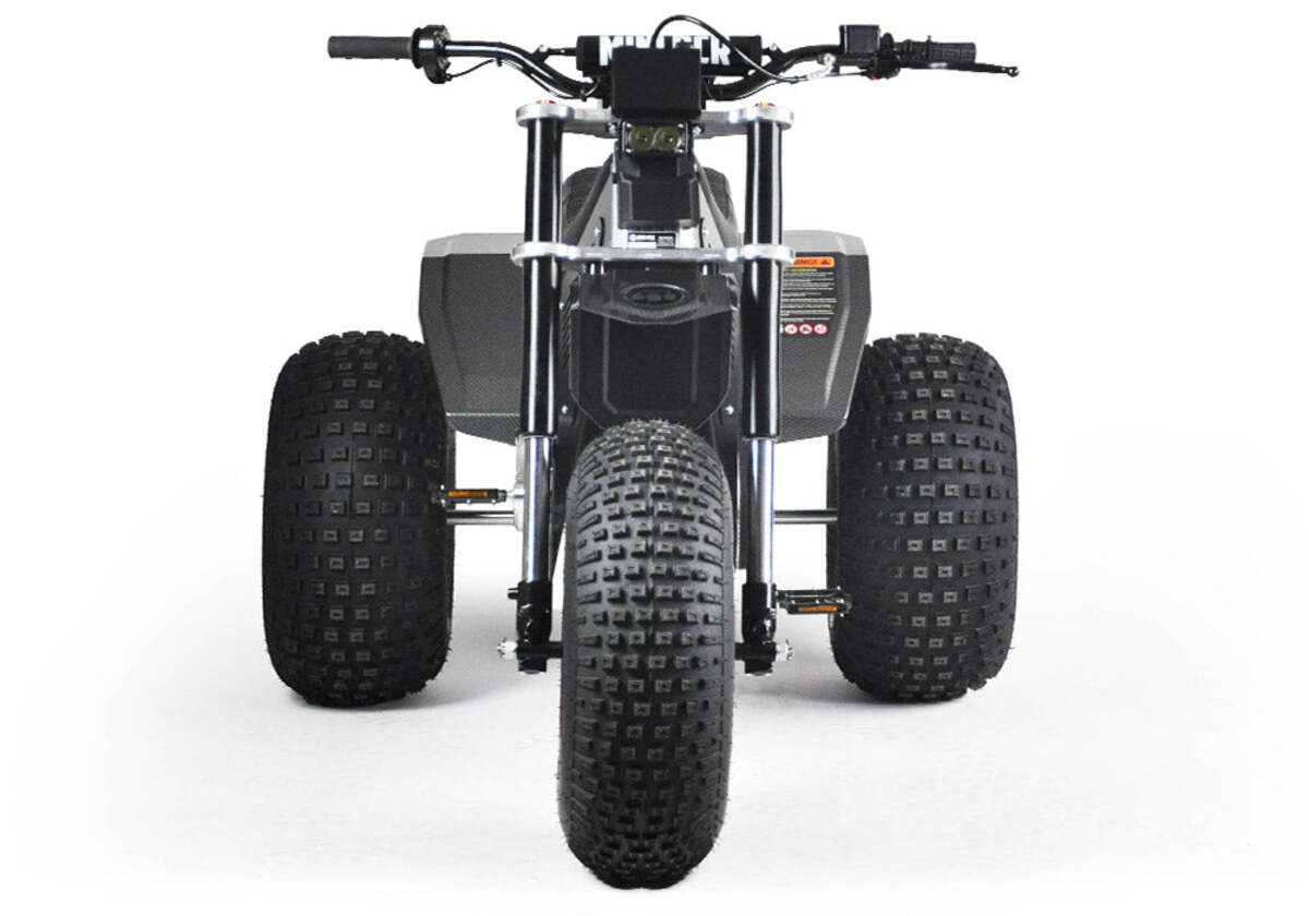 Mini RCR T3 Three Wheeler Electric Bike Blue W/ Black Carbon Fenders