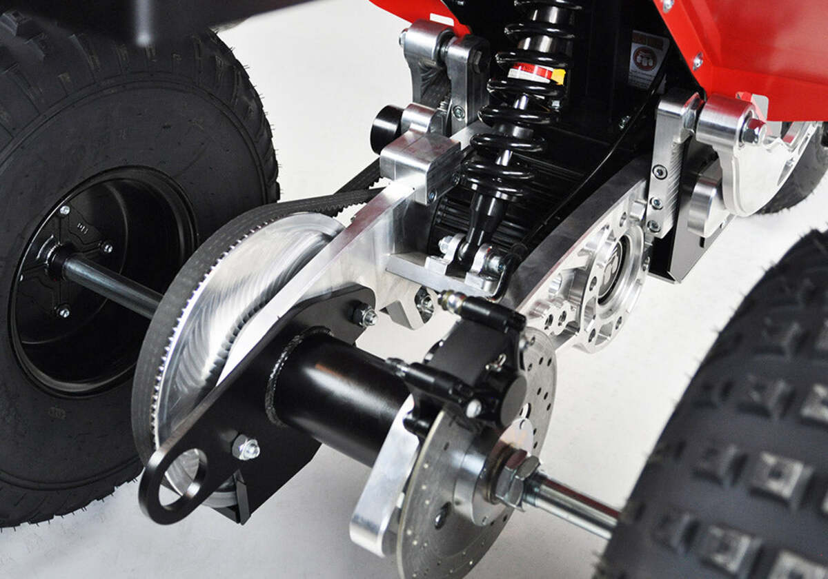Mini RCR T3 Three Wheeler Electric Bike Red W/ Red Fenders