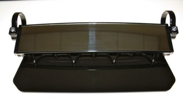Axia Alloys 12" Wide Panoramic Rearview Mirror W/ Solid Black Sun Visor