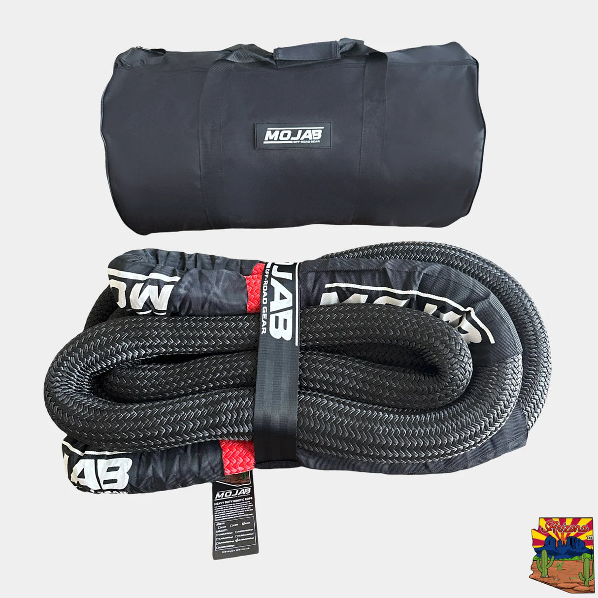 Mojab Off-Road 1 1/2” x 30' Kinetic Rope W/Storage Bag