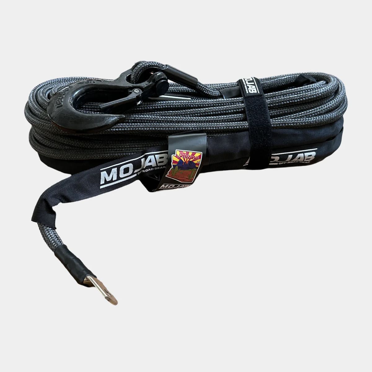 Mojab Off-Road 1/2" x 78' Double Braided Winch Rope with Removeable Forged Winch Hook