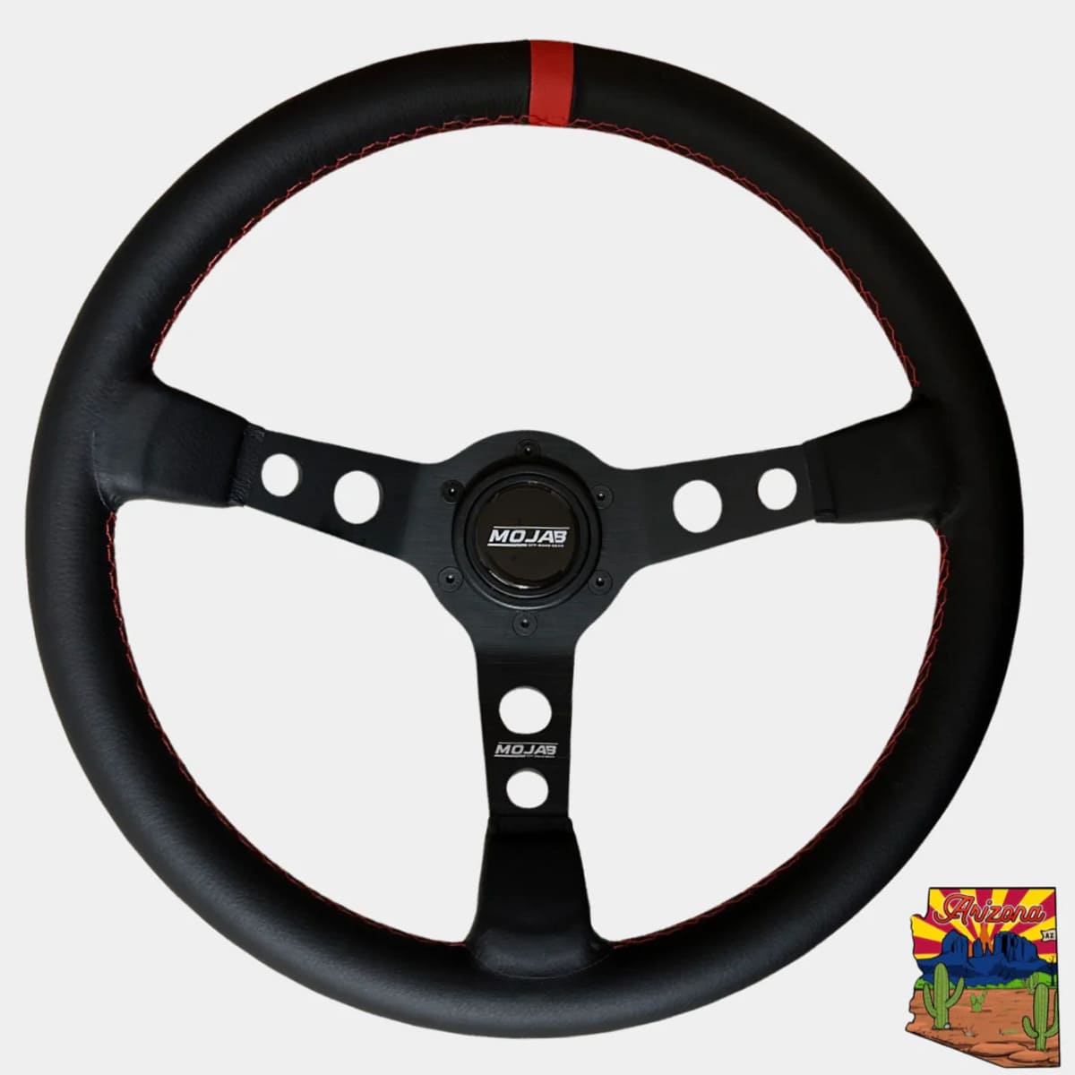Mojab Off-Road 13.5" Deep Dish Leather/Suede Steering Wheel